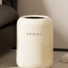 Trash can for home and office, light luxury, high-end cream style